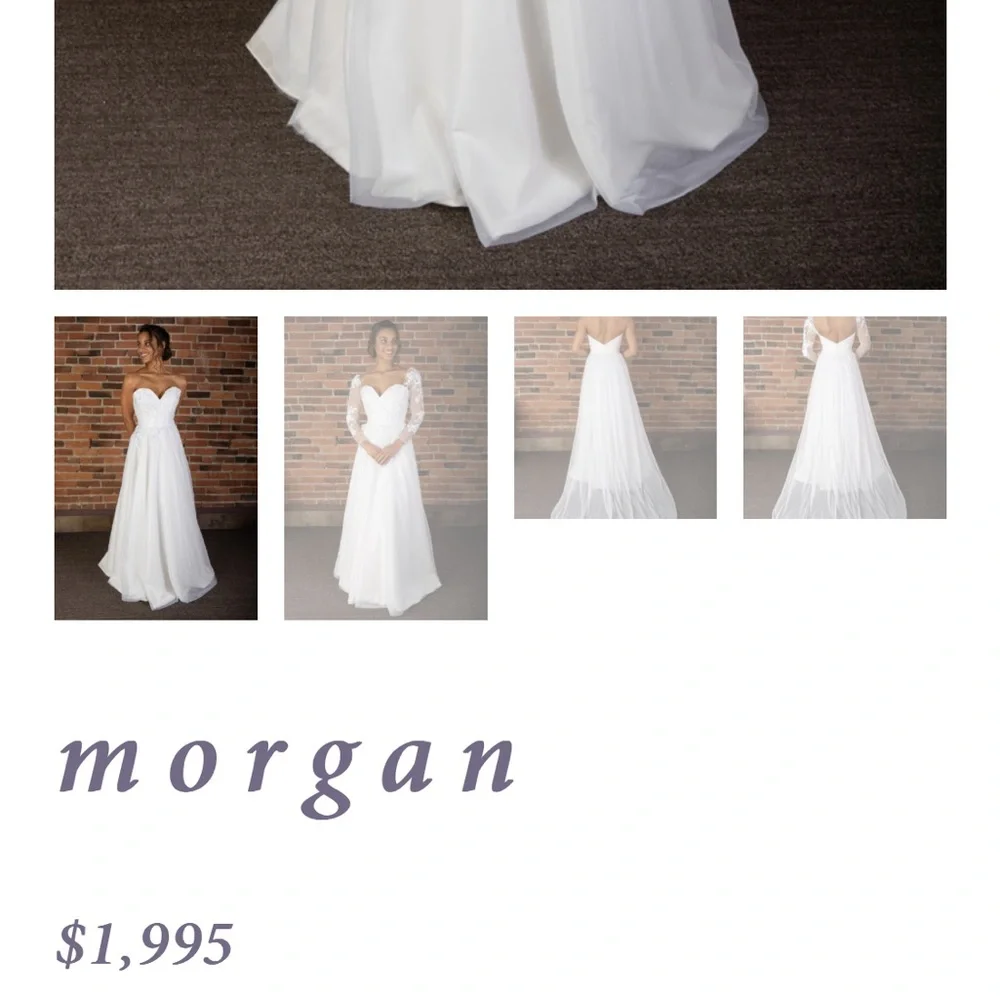 100% Pure Silk Wedding Dress Almond & Ivory Seattle Bridal Size 4 - Picture 3 of 17